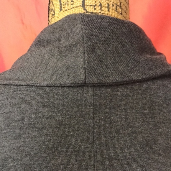 OATT Women’s Open Front Cardigan Gray Size S Waterfall With Dolman Sleeves - Picture 7 of 12